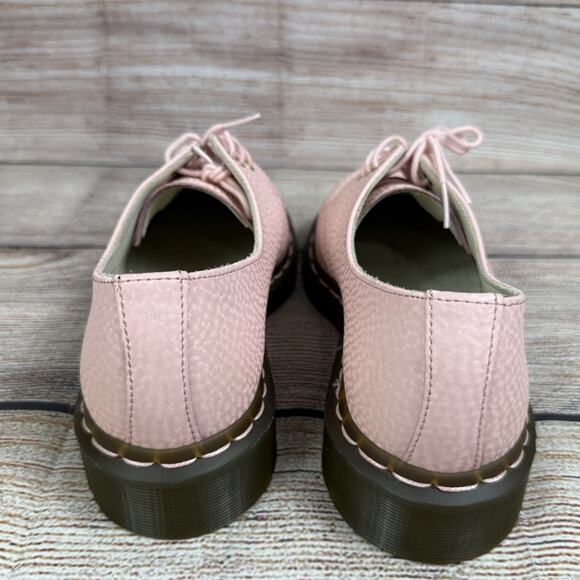 NWOT Dr Martens 1461 Virginia Leather Oxford Shoes Size 8 Salmon Pink Air Wair - Picture 9 of 15